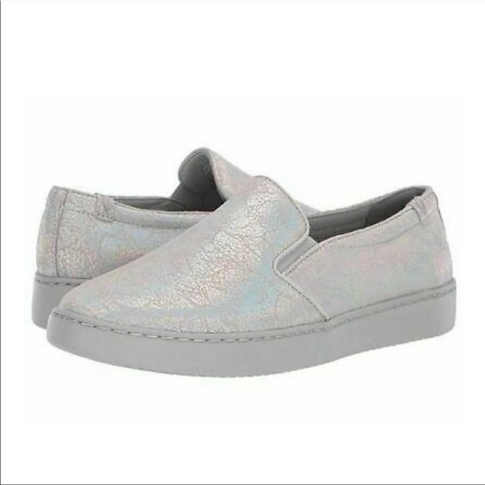 Vionic Avery Iridescent Silver Metallic Slip On S… - image 2